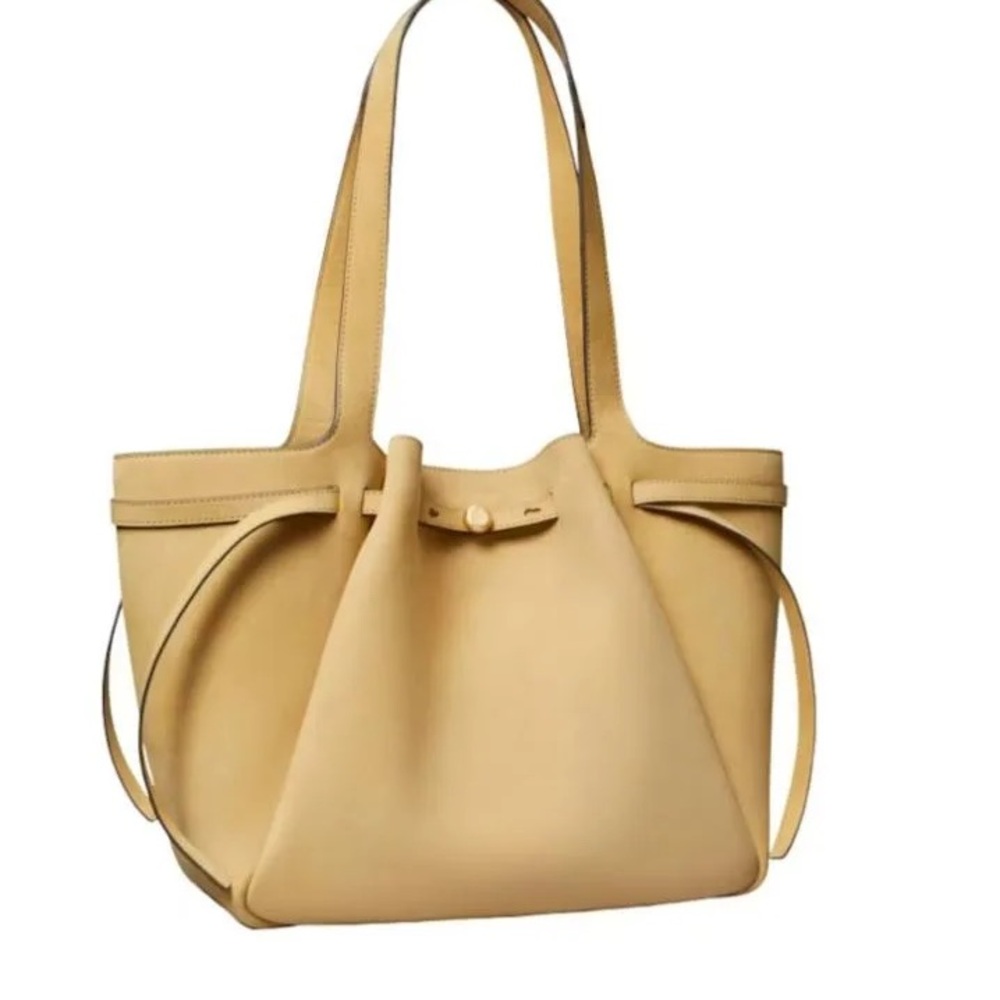 Tory Burch Large Suede Romy Bag - Picture 16 of 16